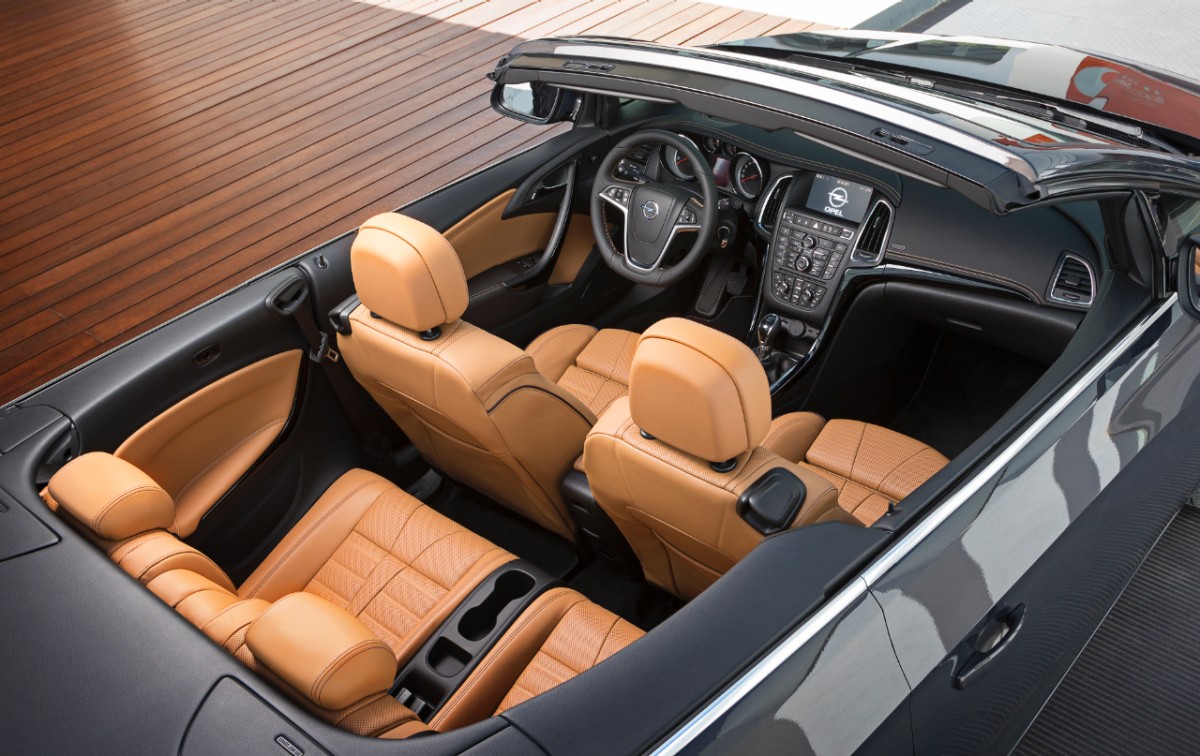 Opel Cascada convertible with tan interior